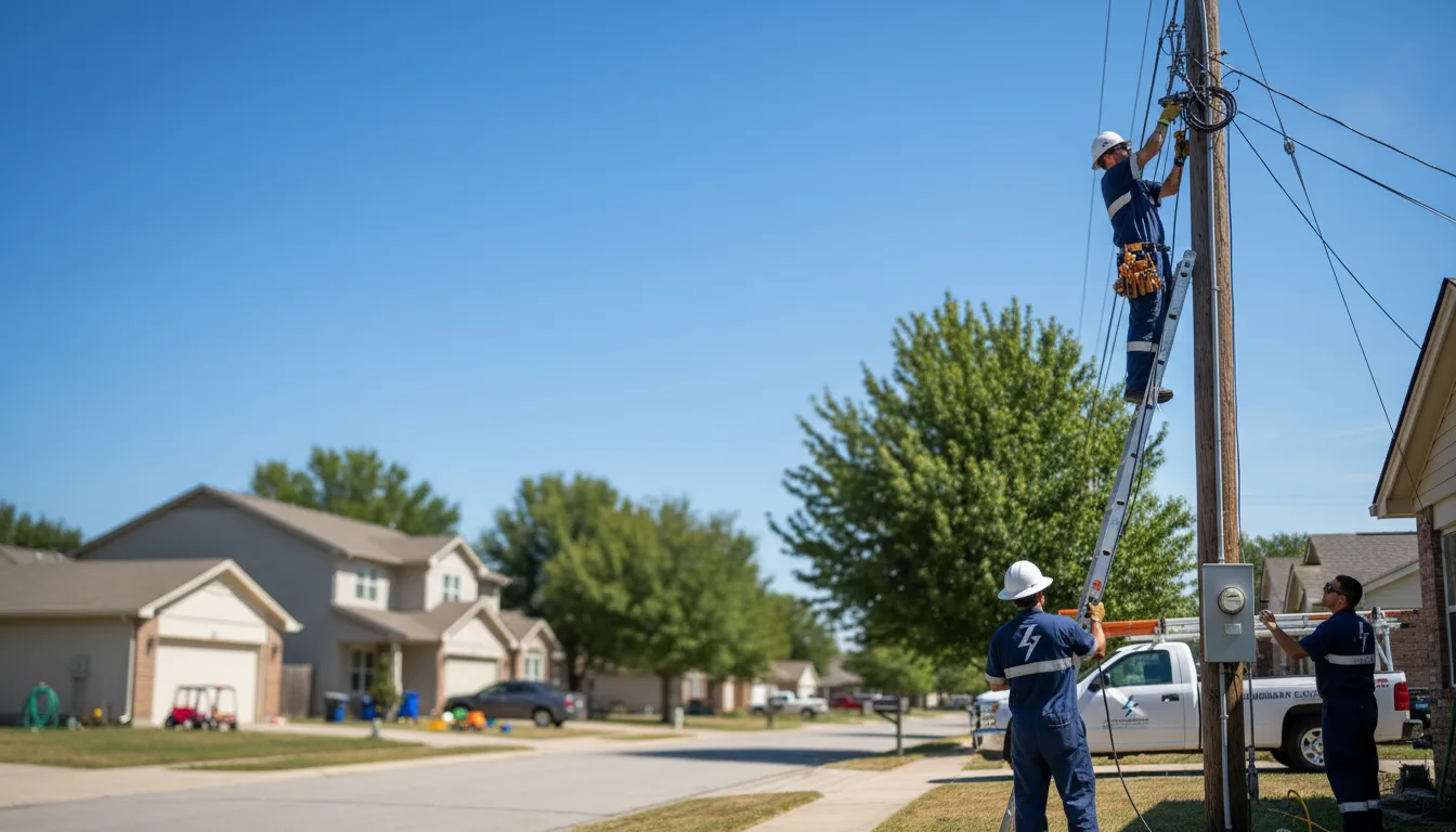 Residential electrician providing installation services in Mound City, SD